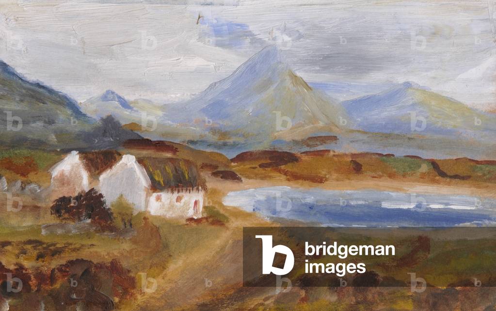 Landscape of Ballintra, Co. Donegal, Ireland (oil on card)