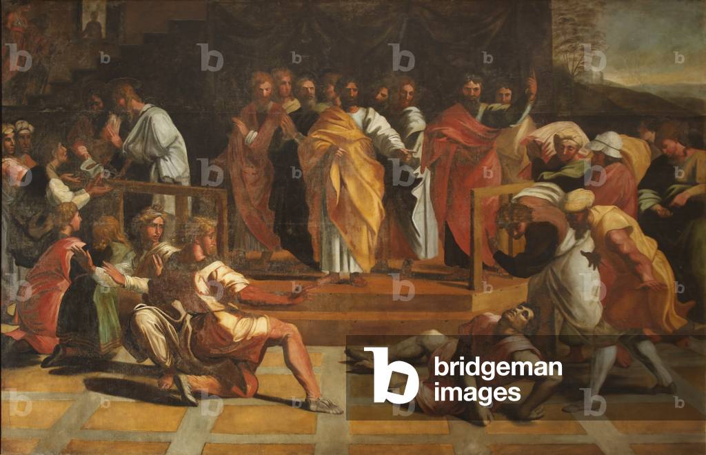 The Death of Ananias (after Raphael)