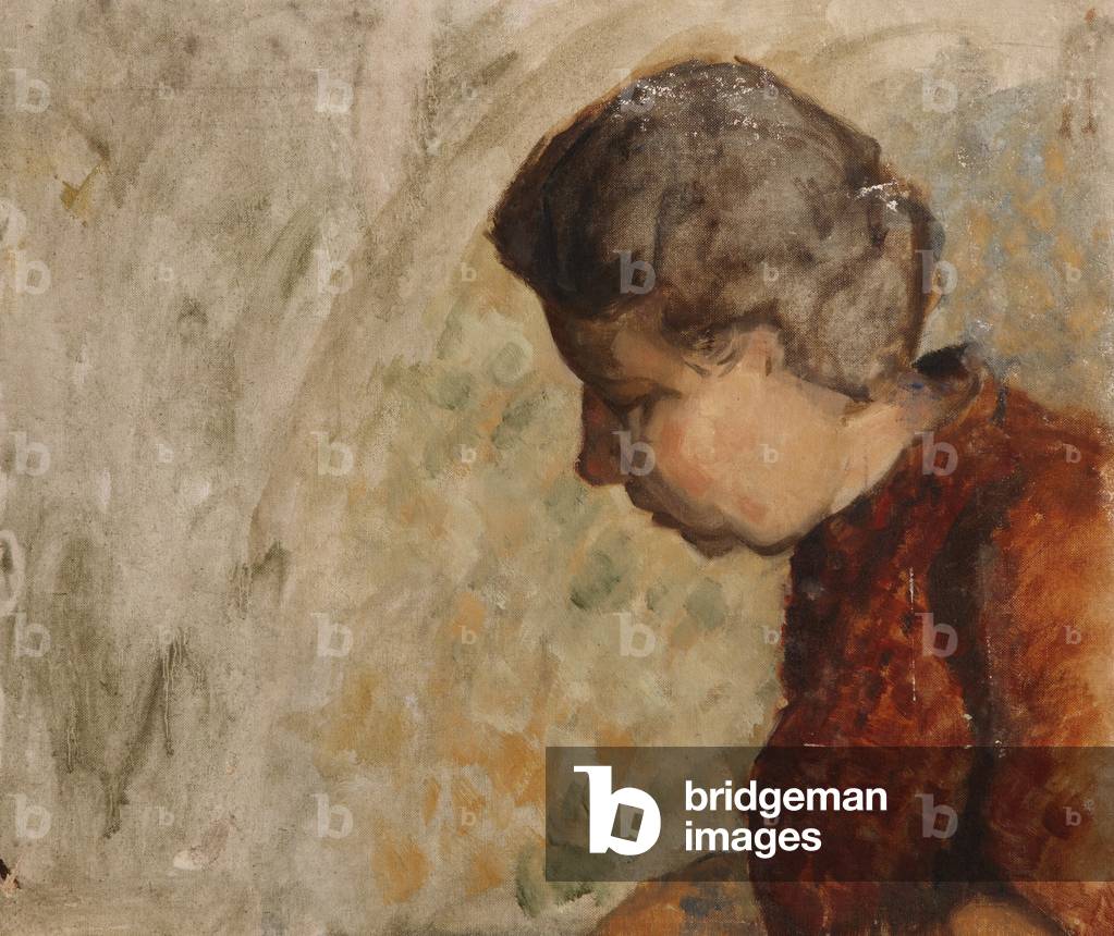An Unknown Lady (unfinished), c.1930 (oil on canvas board)