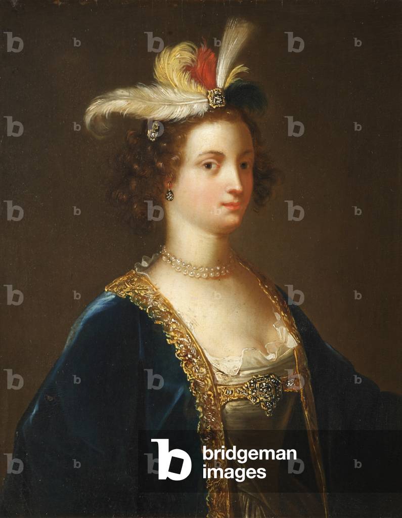 Imaginary Portrait of a Lady in a Plumed Hat and Fanciful Seventeenth-century Dress