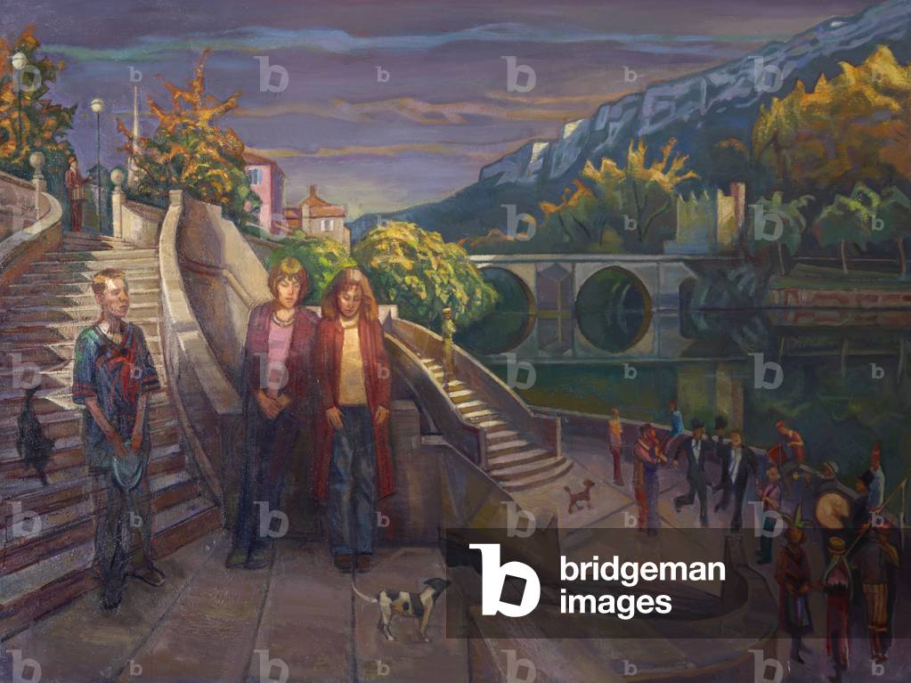 The Four Seasons: Autumn (at St Antonin-Noble-Val, France), c.2000 (oil on canvas)