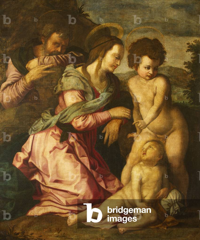 Holy Family with Saint John in a Landscape (after Andrea del Sarto)