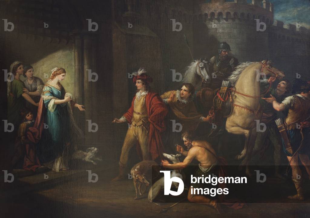 King Edgar's First Interview with Queen Elfrida (Aelfryth)