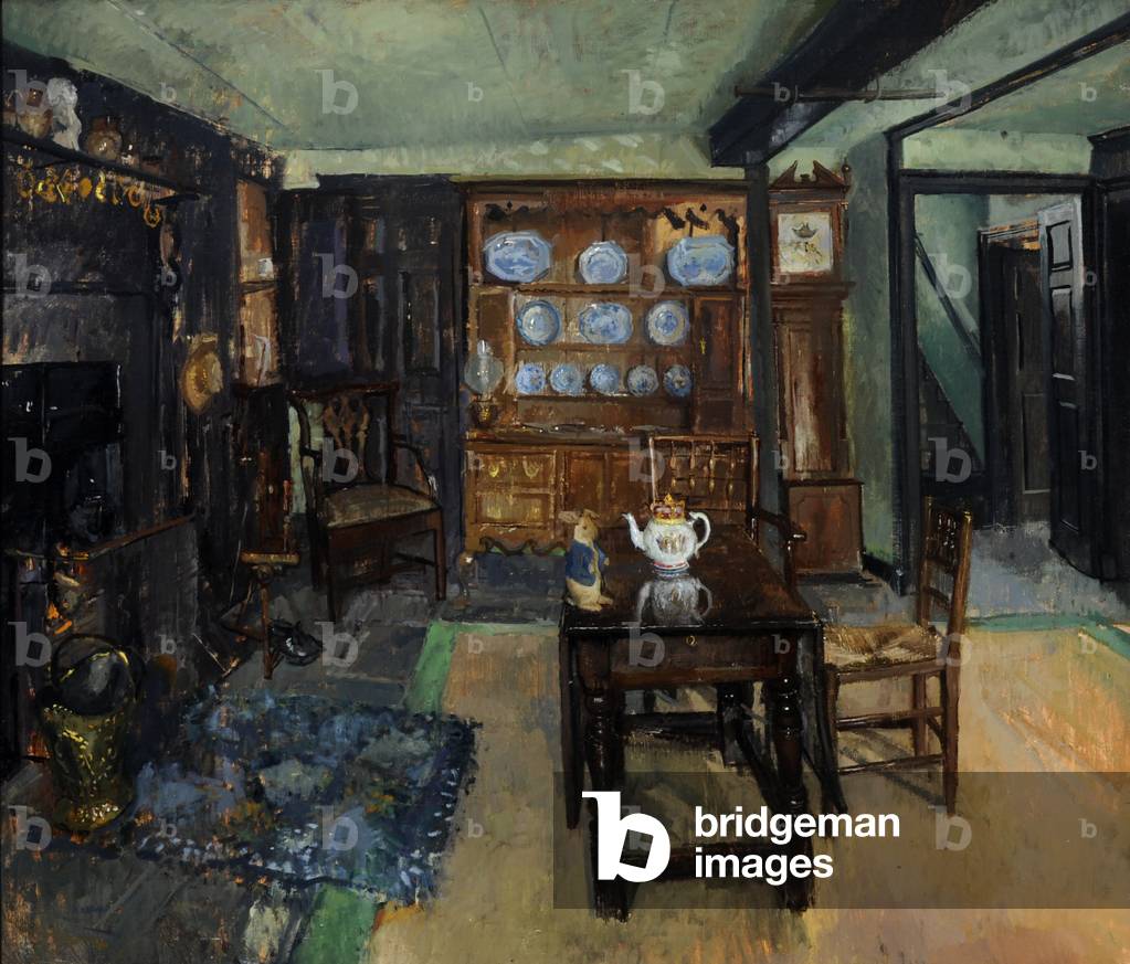 The Kitchen at Hill Top, 1987 (oil on canvas)