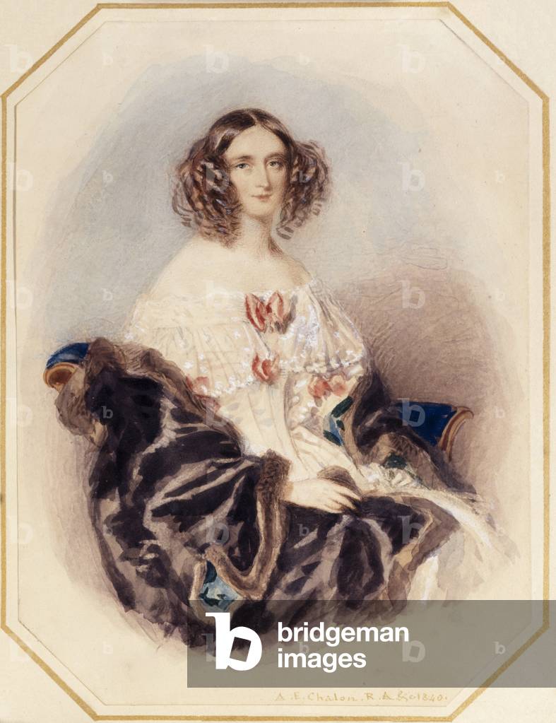 Image of Drawing depicting Mary Ann Viney-Evans, 1840 by R. A. Chalon