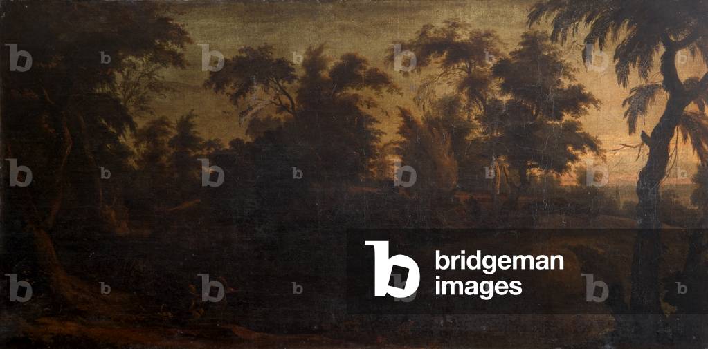 Wooded Landscape with Ruins