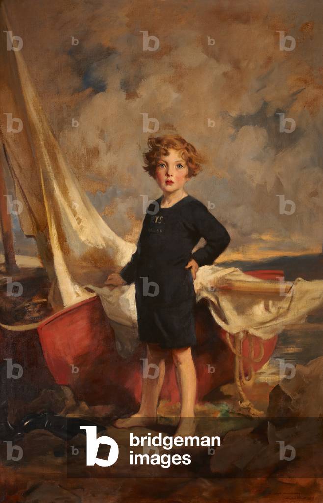 Lady Mairi Stewart, later Lady Mairi Bury as a girl, 1924 (oil on canvas)