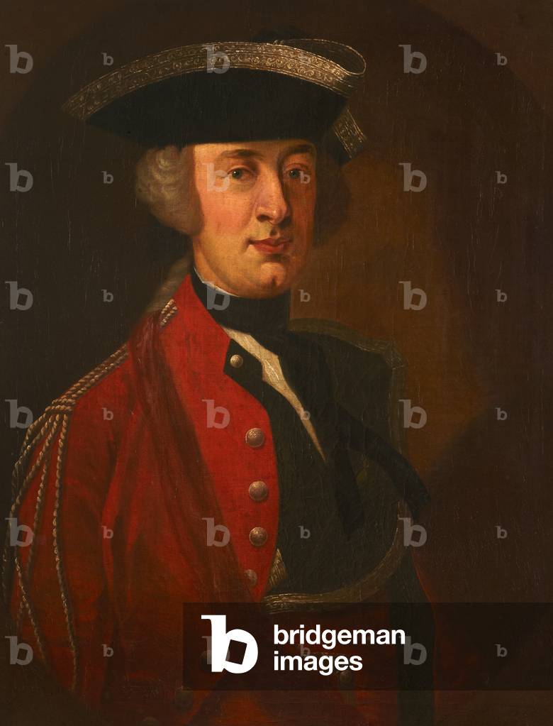 An unknown officer, c.1745 (oil on canvas)