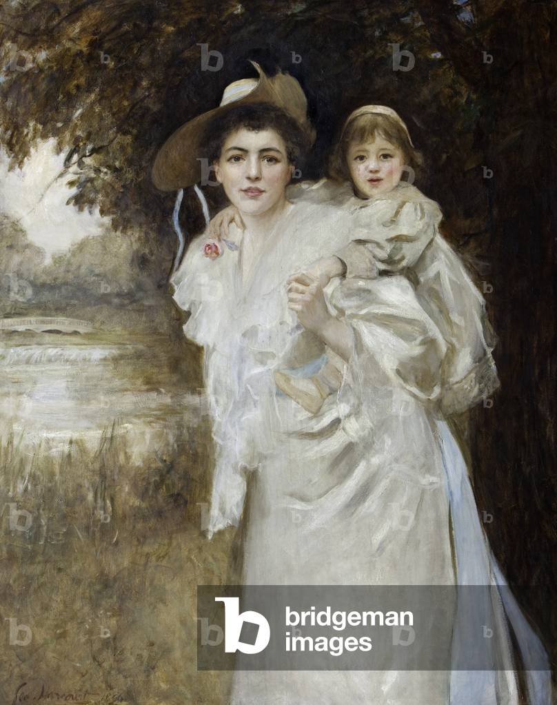 Linda Constance Lucy and Alianore Lucy, 1896 (oil on canvas)