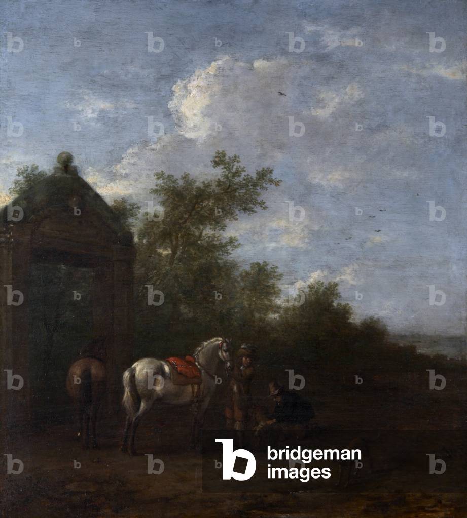 A Landscape with Horsemen and Dogs