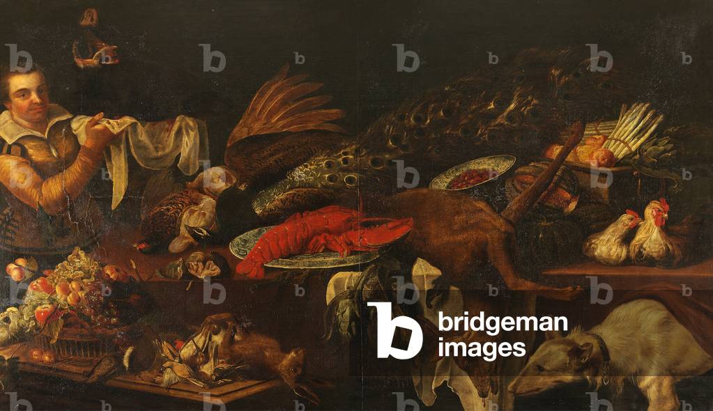 Still Life with a Servant and a Dog