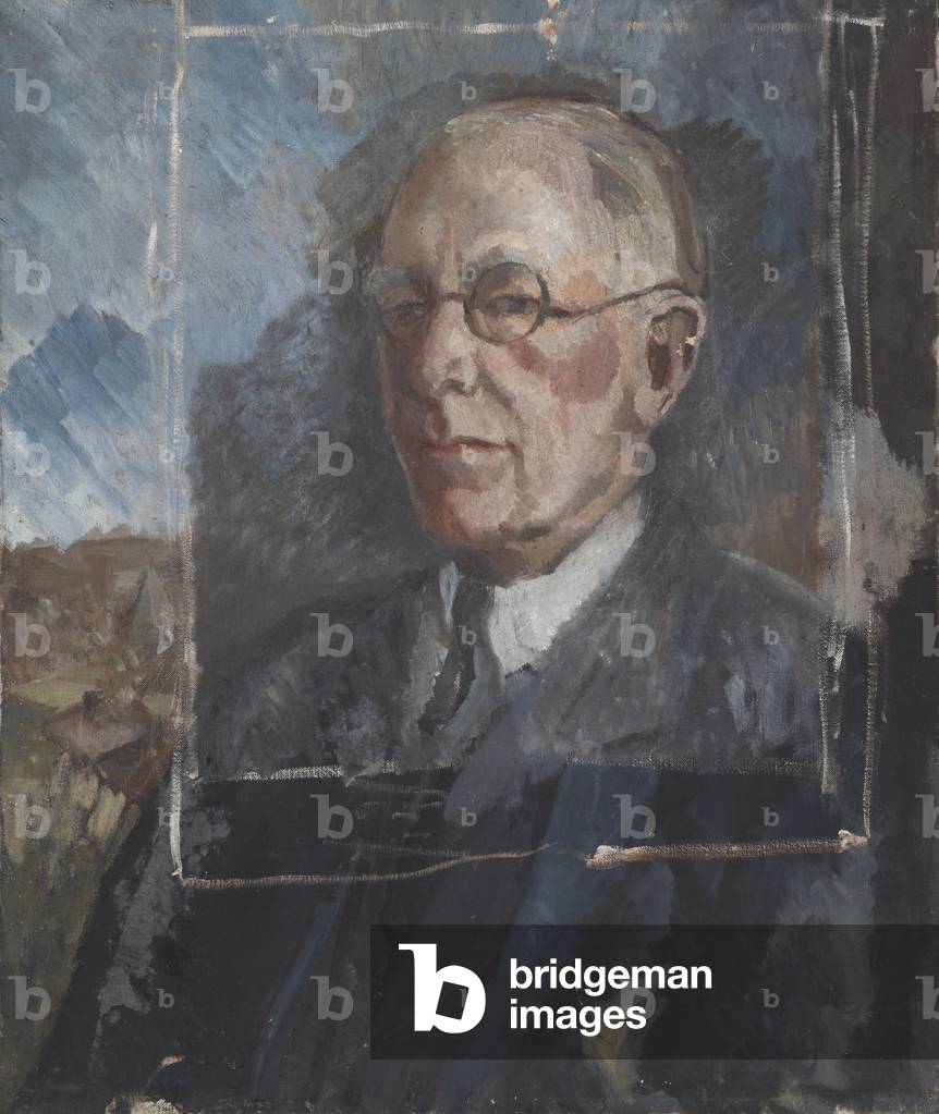 A Gentleman wearing Spectacles (oil on canvas)