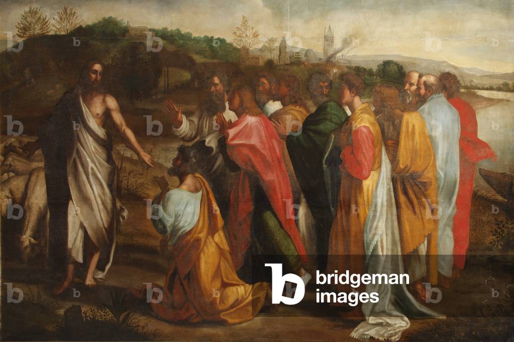 Christ's charge to Peter (after Raphael)