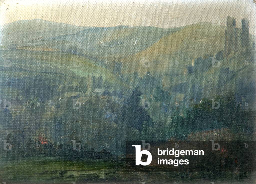 View of Corfe Castle