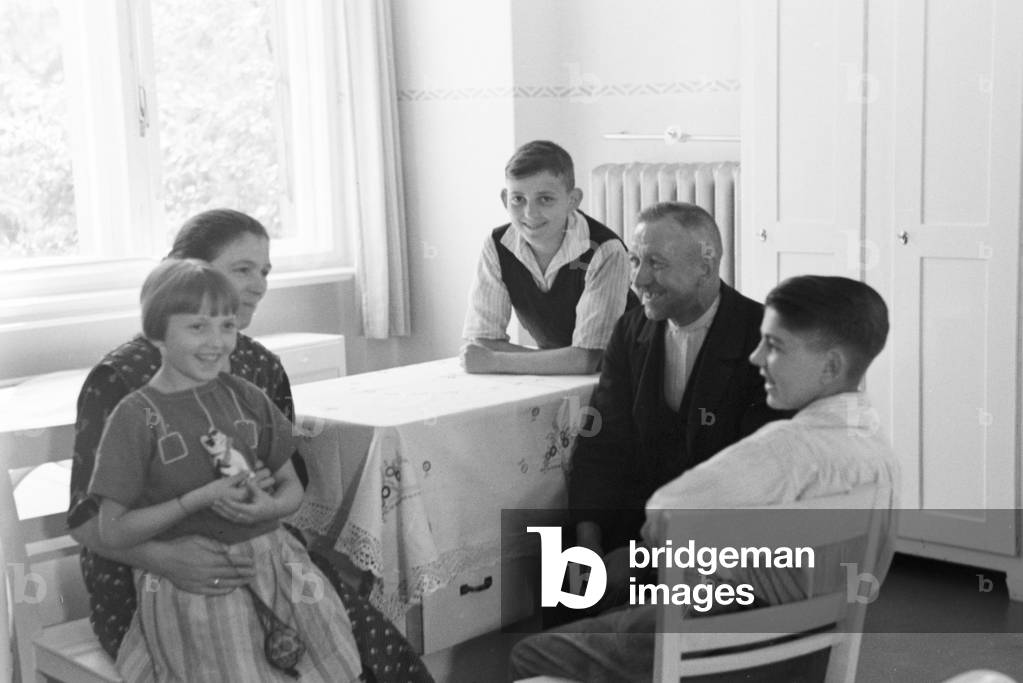 Scenes from childhood in Germany during the 1930s (b/w photo)