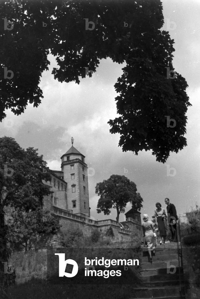 A trip to Würzburg, Germany 1930s (b/w photo)