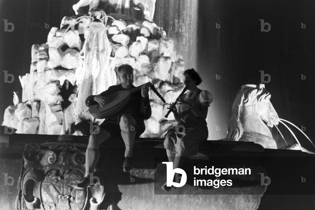 The Salzburg Mozartheum, Germany 1930s (b/w photo)