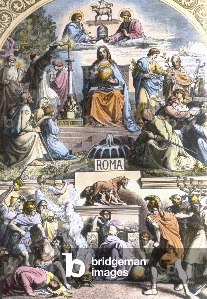 Impression of a pilgrimage to Rome, 1920s