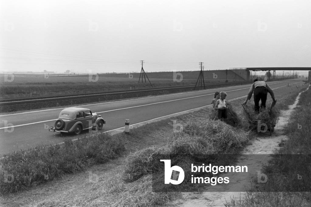 A trip to Hindenburg in Upper Silesia, Germany 1930s (b/w photo)