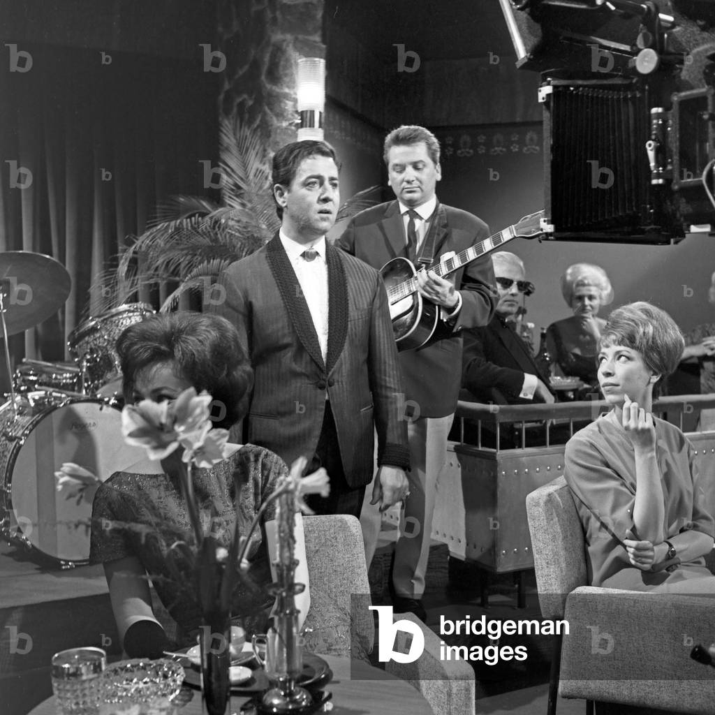 Swiss singer Vico Torriani performing at Hamburg, Germany 1960s