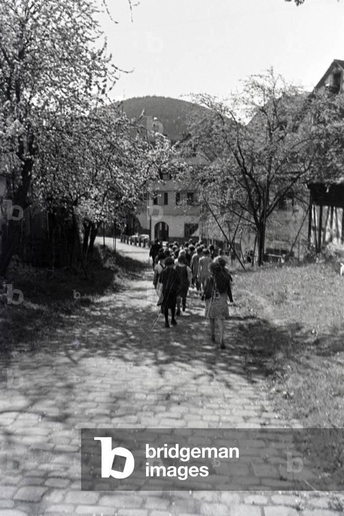A trip to Hirsau, Black Forest, Germany 1930s (b/w photo)