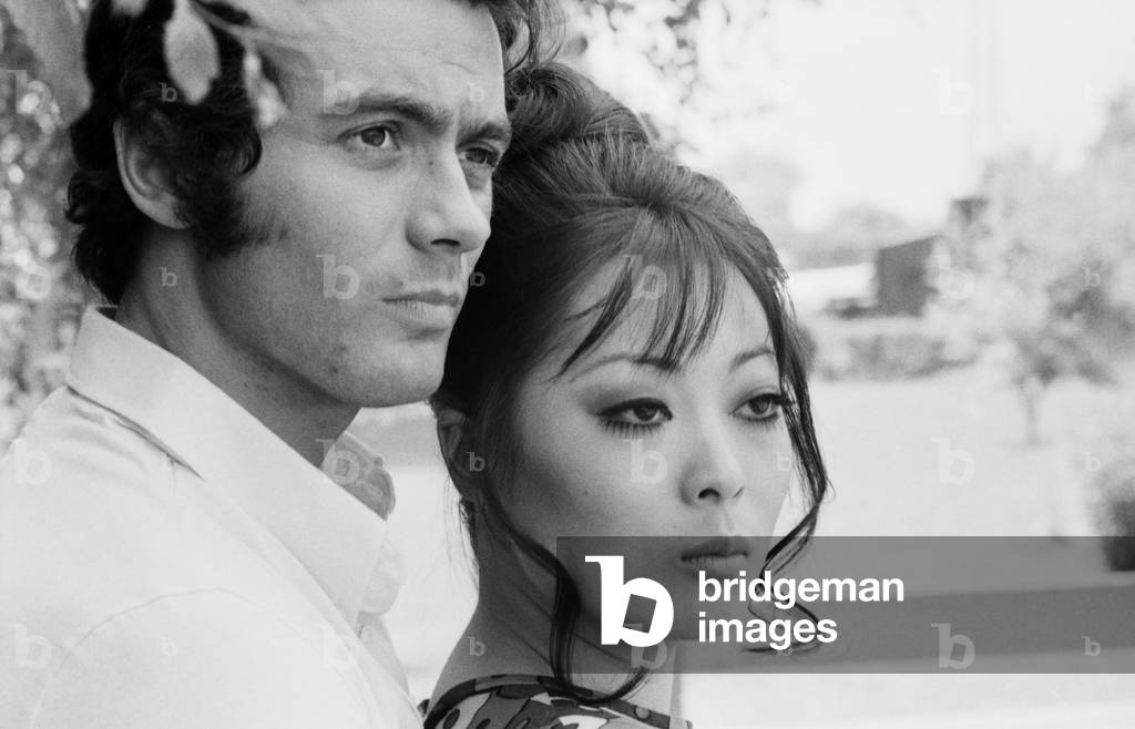 The German actress Francisca Tu and the German actor Hans Juergen Baeumler, Portrait, Germany 1969