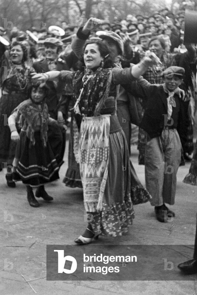 Amidst the carnival at Duesseldorf with the slogan 