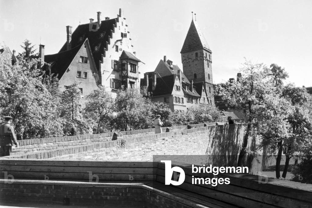 A trip to Ulm, Germany 1930s (b/w photo)