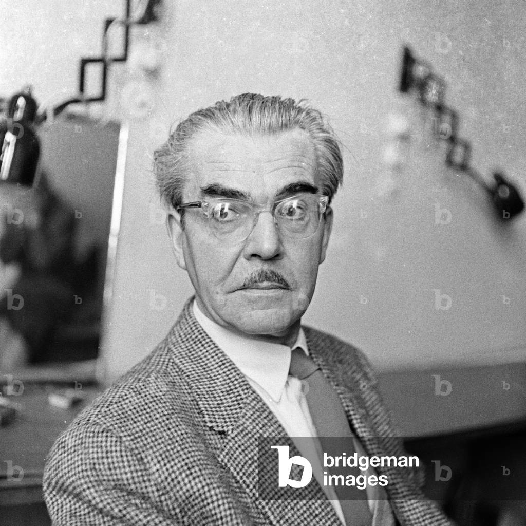 German actor Franz Schafheitlin at Hamburg, Germany 1950s