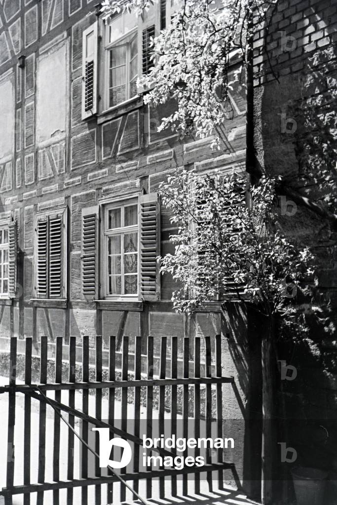 An excursion to Michelstadt, Germany 1930s (b/w photo)