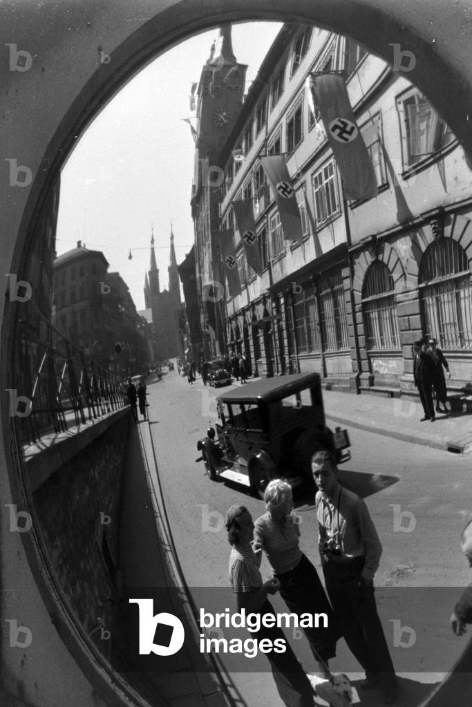 A trip to Würzburg, Germany 1930s (b/w photo)