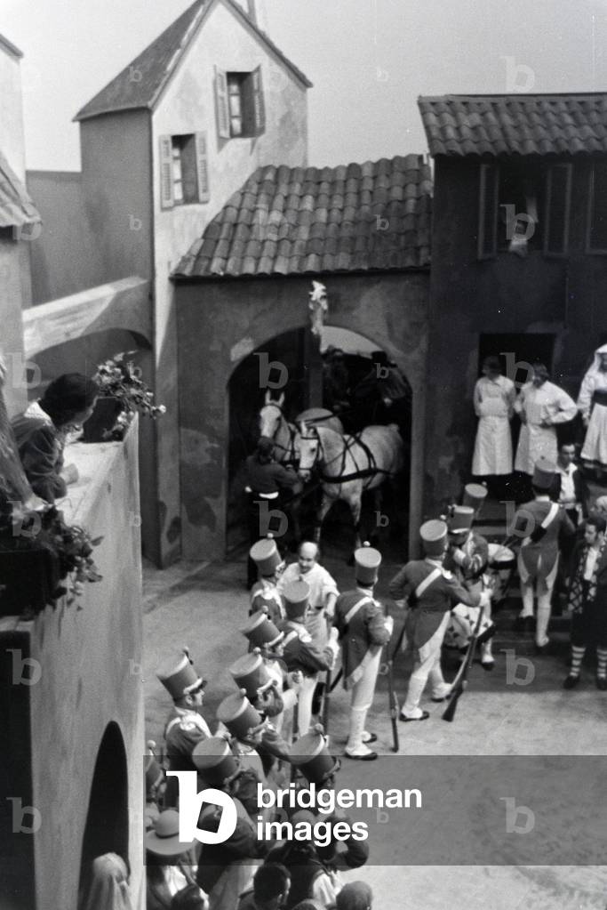 Performance in the opera in Rome, Italy 1940s (b/w photo)