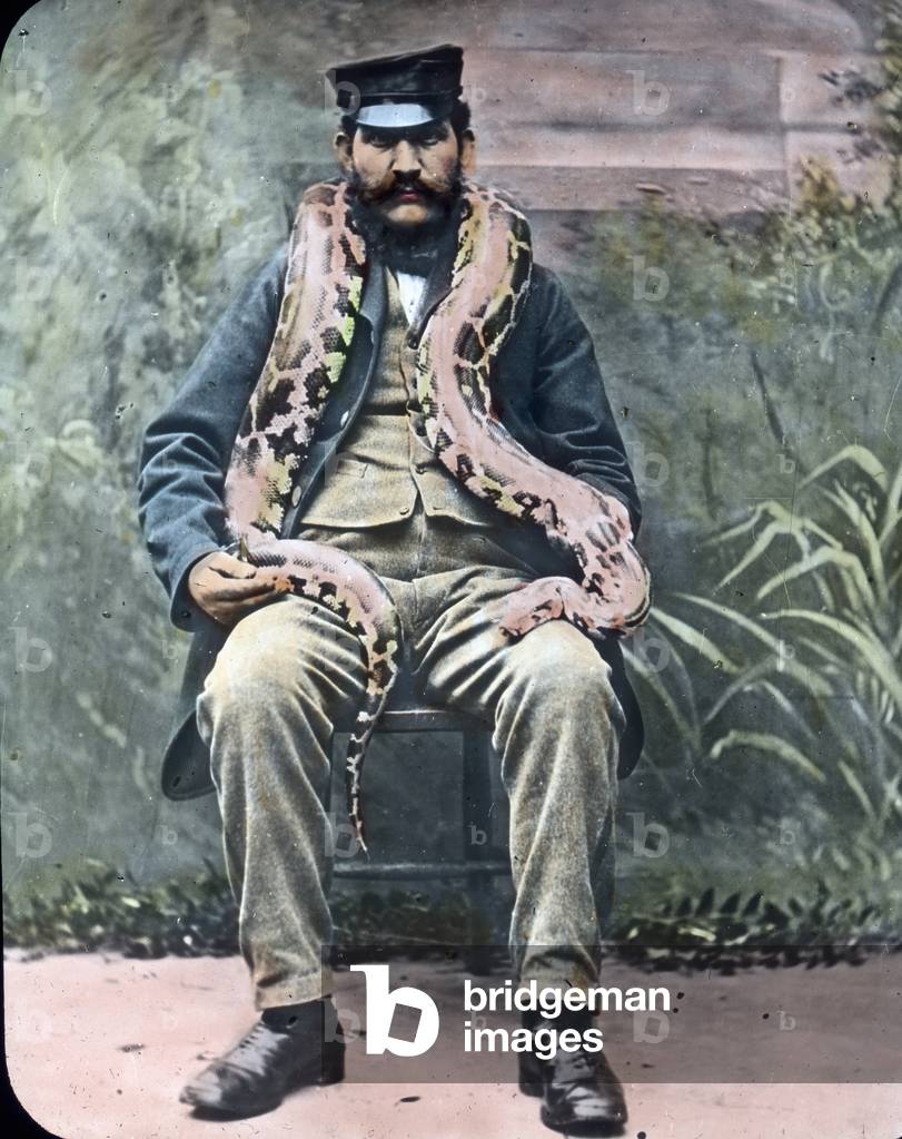 Man with snake