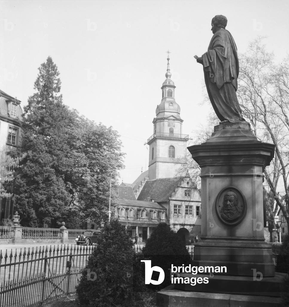 Travel through Germany (b/w photo)