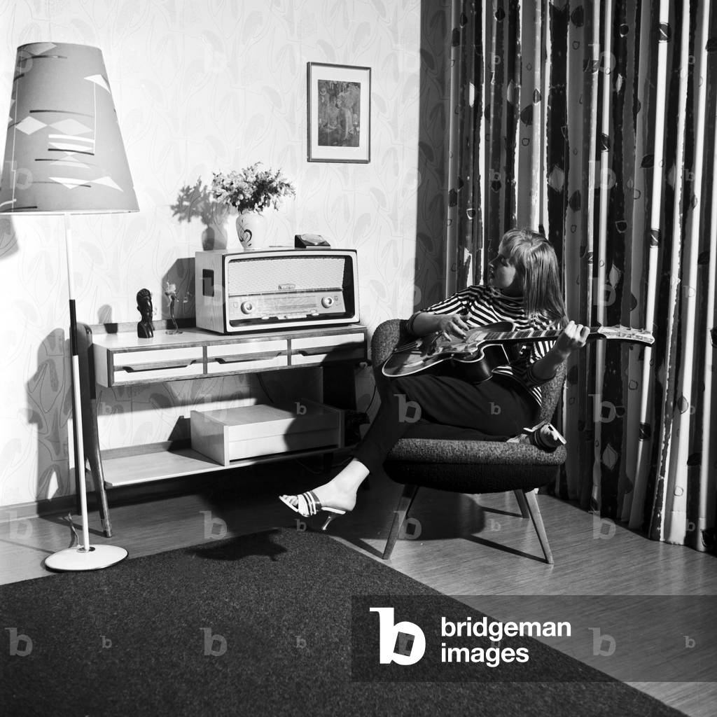 German singer and actress Sybille Pagel, later Danny Mann, June 1957