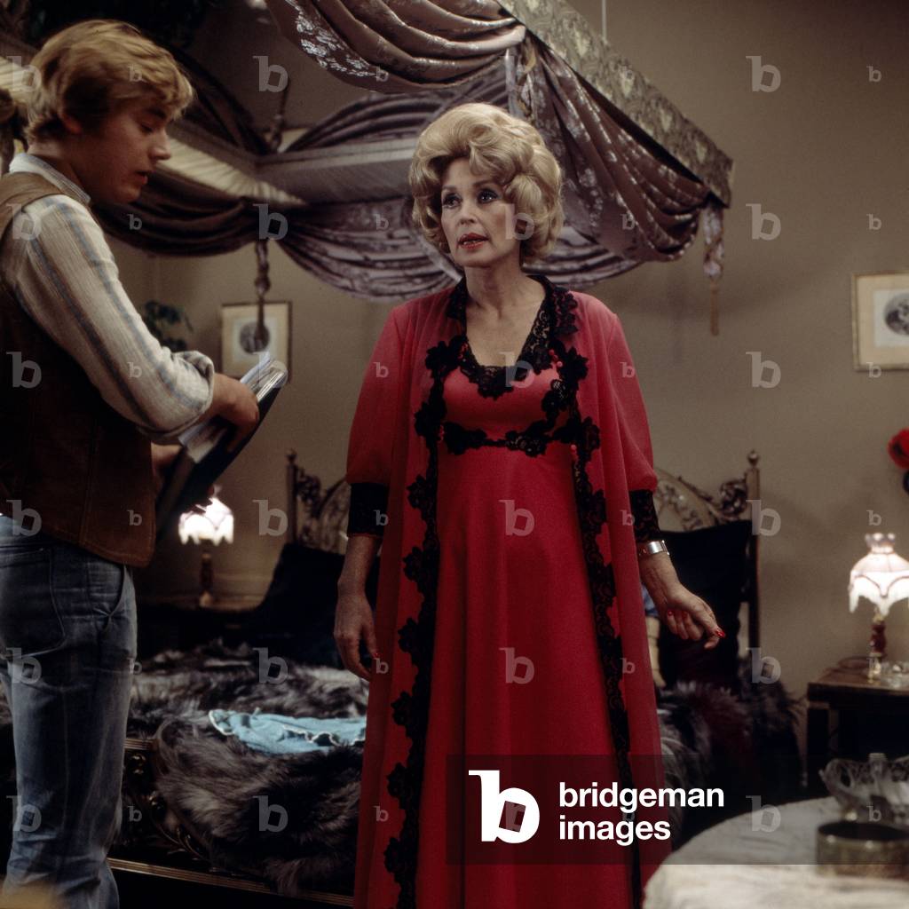 German actress Lilli Palmer on the set of TV series 