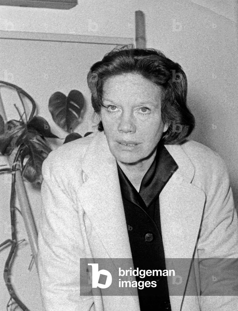 German stage and movie actress Elisabeth Flickenschildt, early 1970s