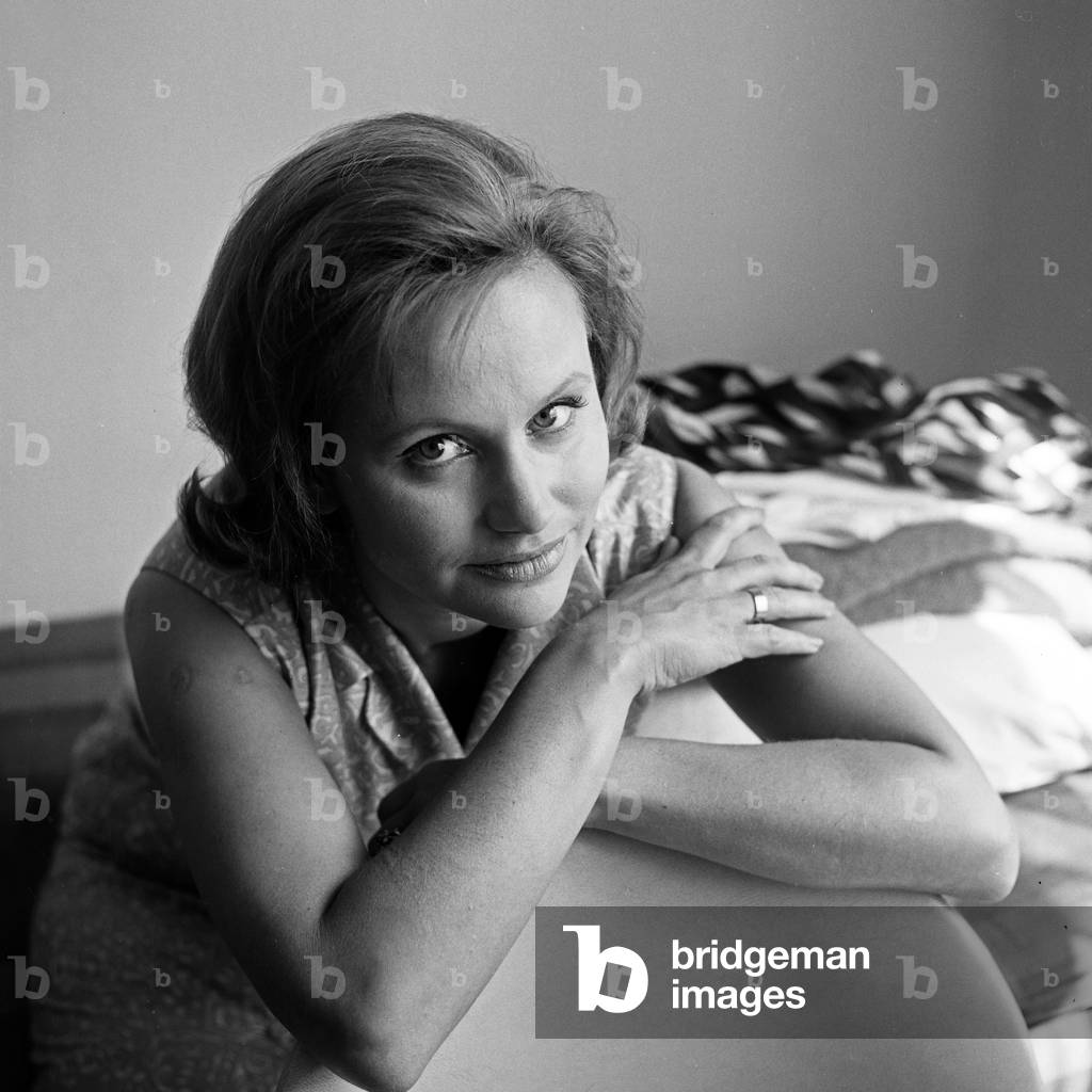 German actress and theatre director Lis Verhoeven at Hamburg, Germany 1960s