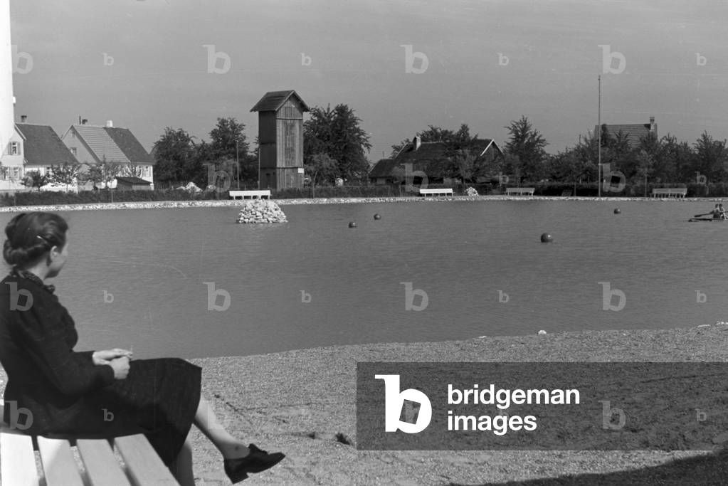 A trip to Winterlingen, Germany 1930s (b/w photo)