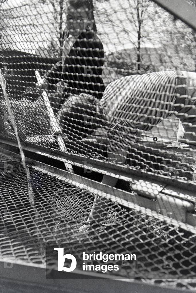 A couple fishing, Germany 1930s (b/w photo)