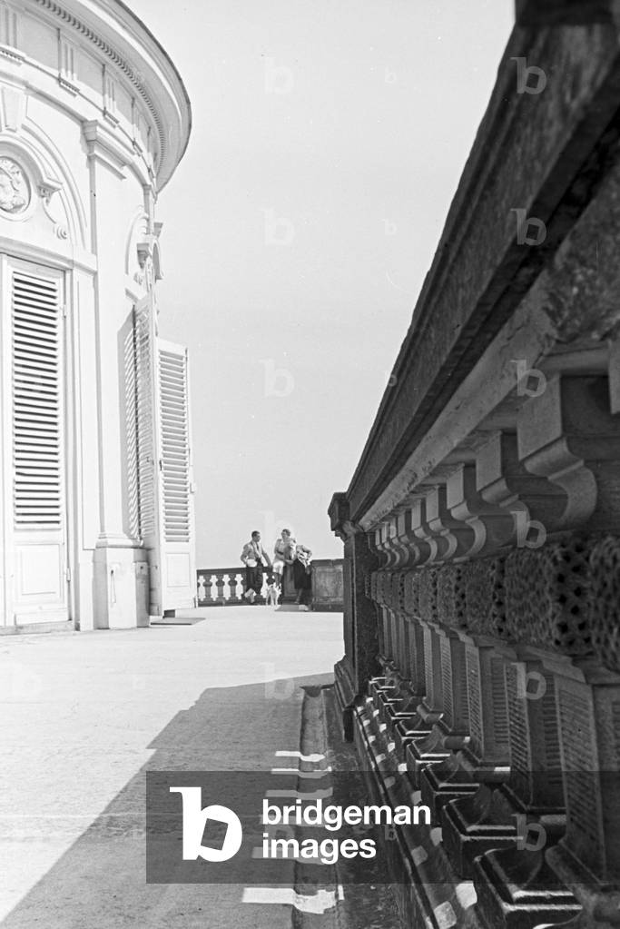 The hunting lodge Castle Solitude in Stuttgart, Germany 1930s (b/w photo)