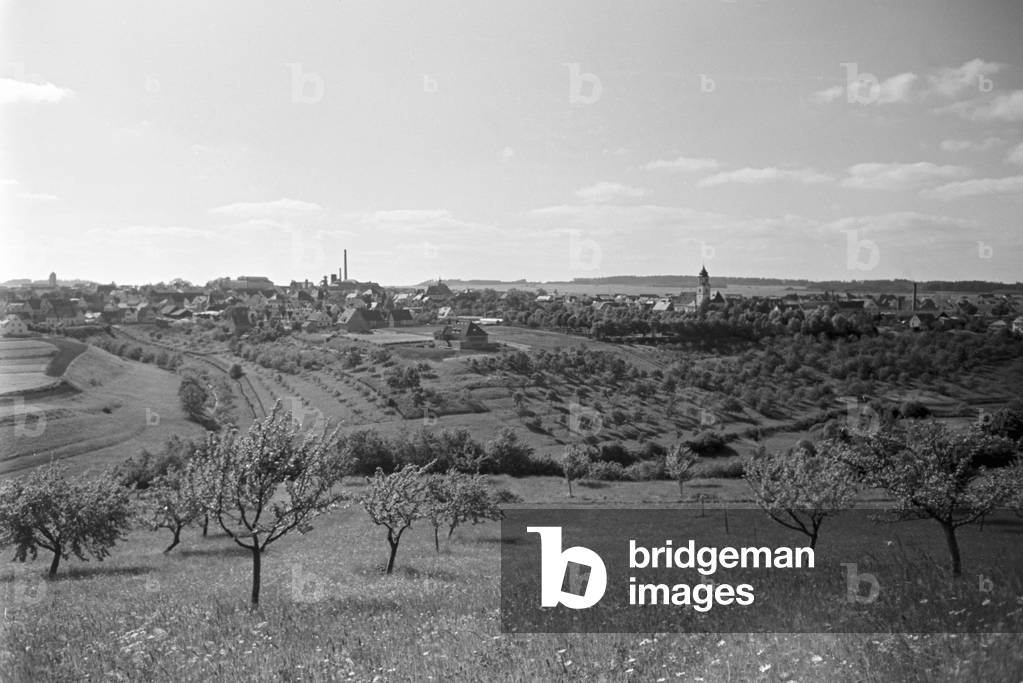 A trip to Trossingen, Germany 1930s (b/w photo)