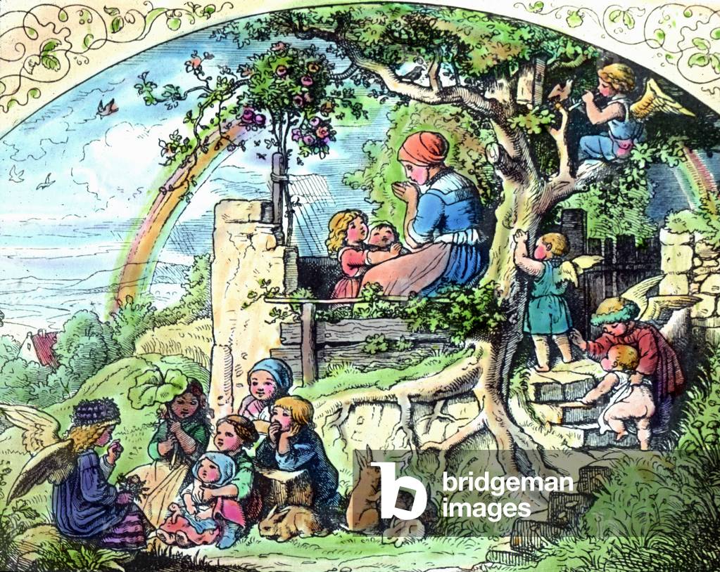 Engraving depicting peace, Germany 1920s