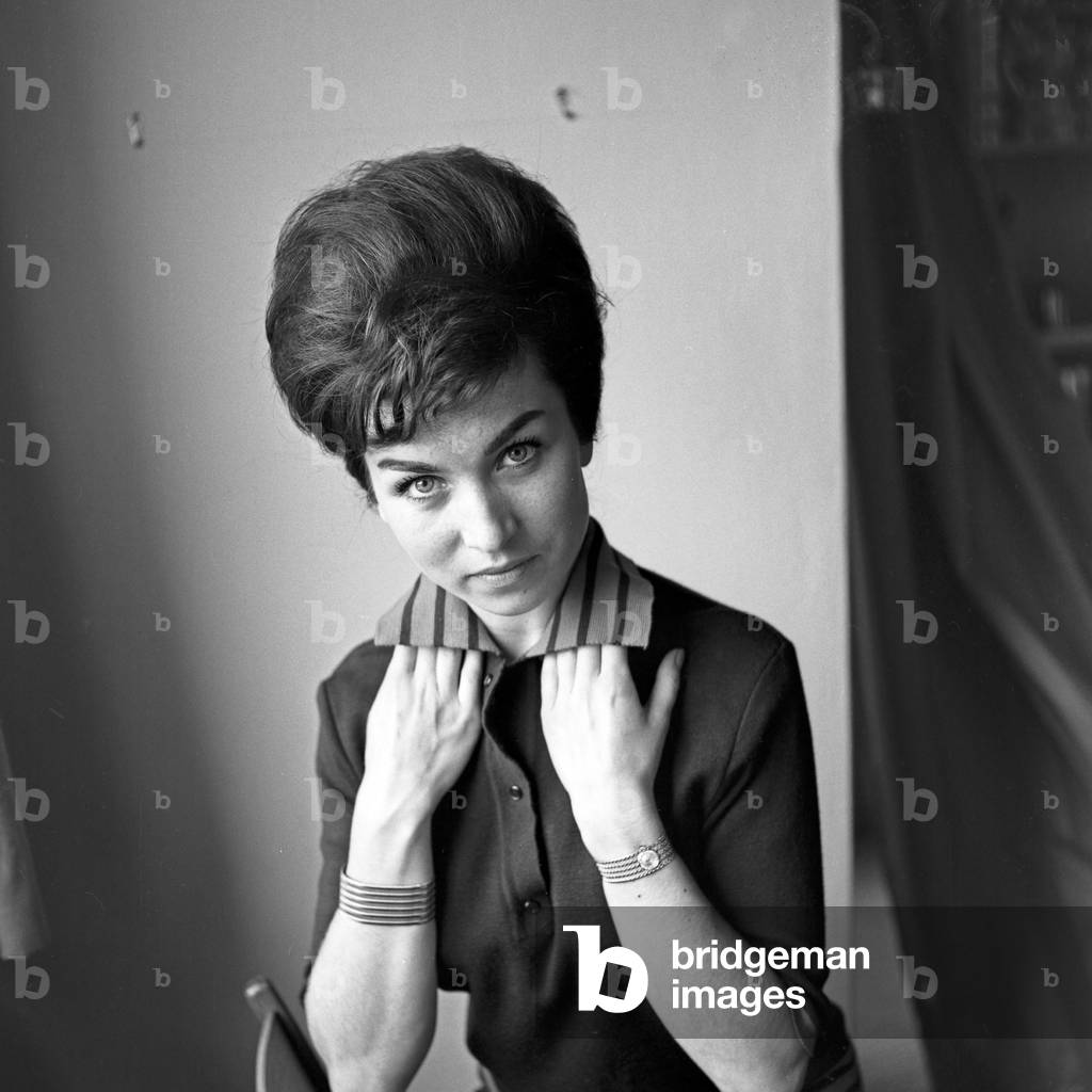 German TV speaker and presenter Brigitte Gerloff at Hamburg, Germany 1960s