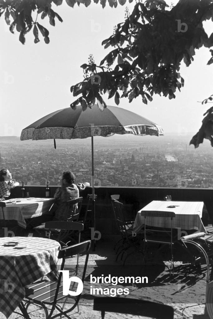 A trip to Heilbronn, Germany 1930s (b/w photo)