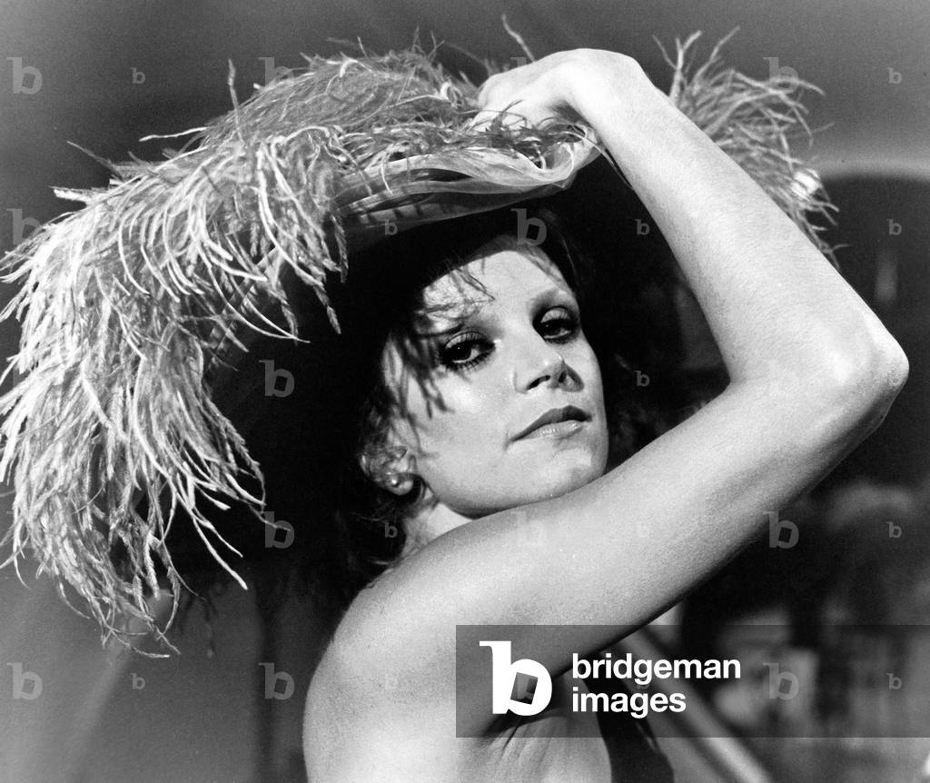 Italian singer and actress Milva at a German TV show, end 1970s