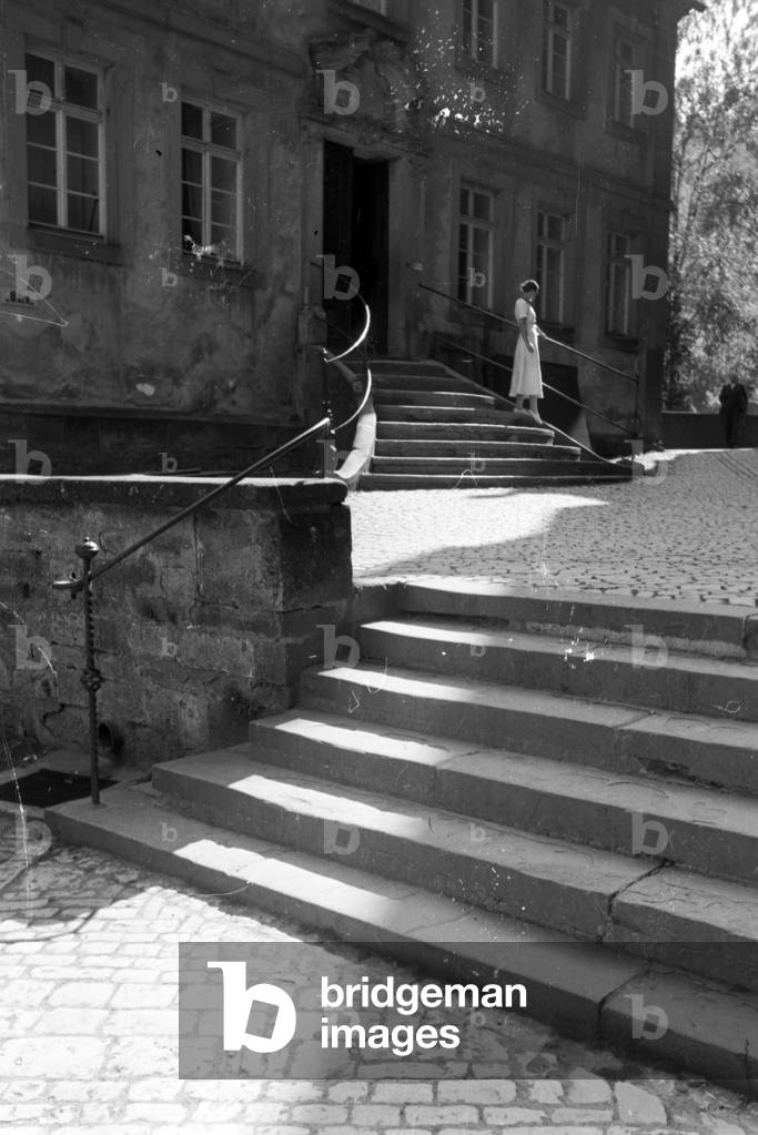 A trip to Stuttgart, Germany 1930s (b/w photo)
