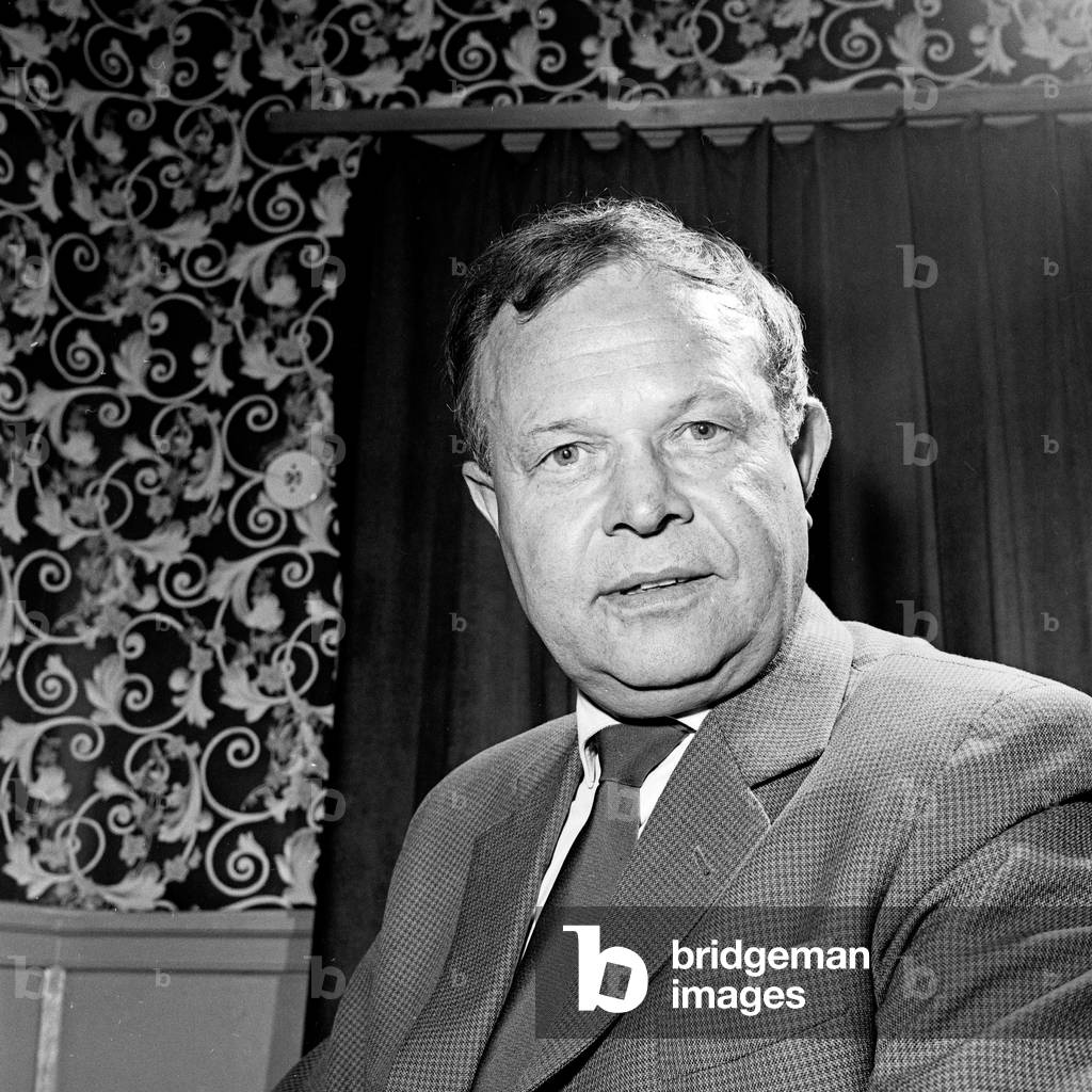 German actor and dubbing actor Hans Hessling at Hamburg, Germany 1960s