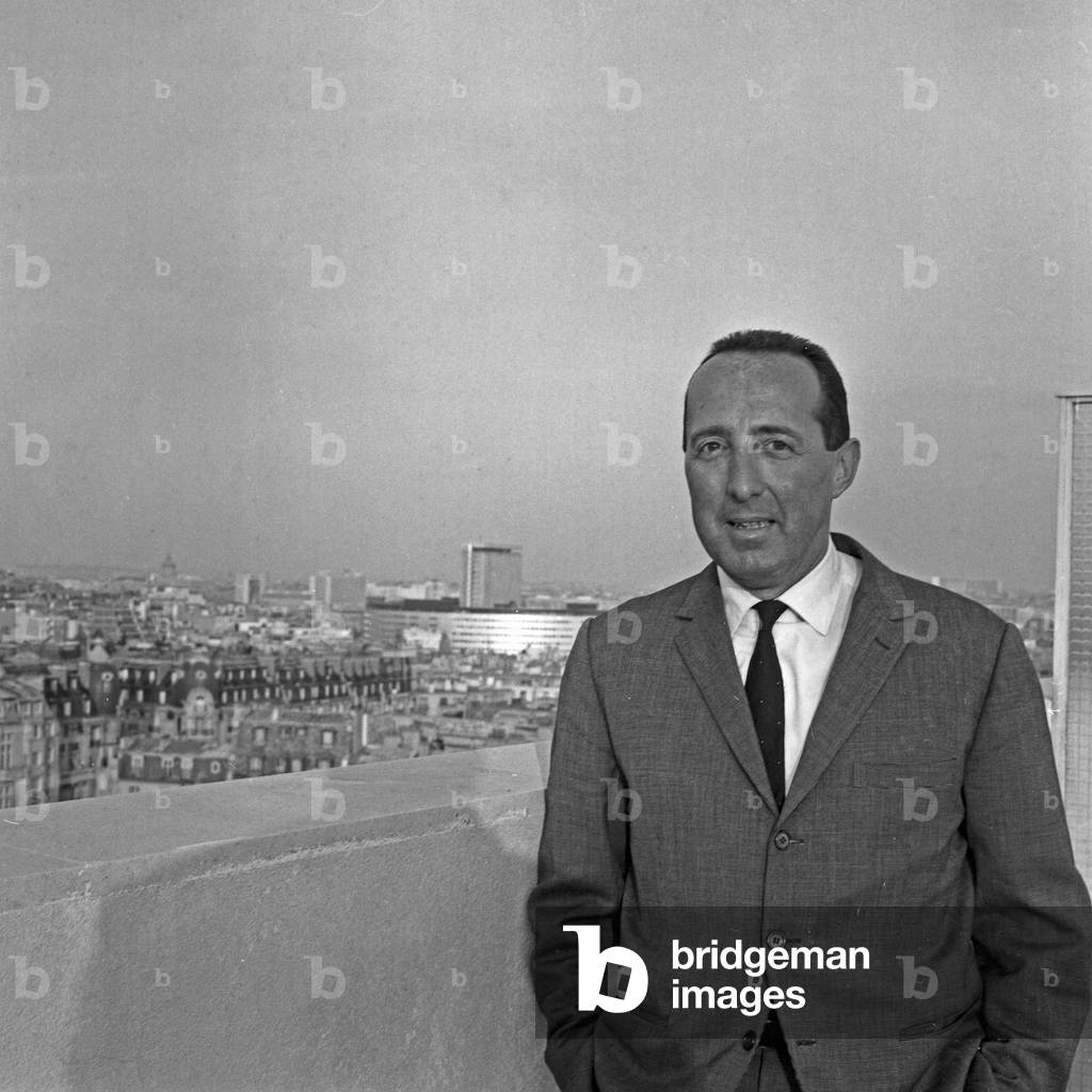 German journalist and publicist Peter Scholl Latour at Paris, France 1960s