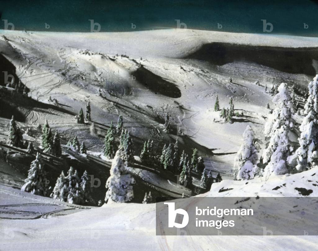 Mountain slope, winter